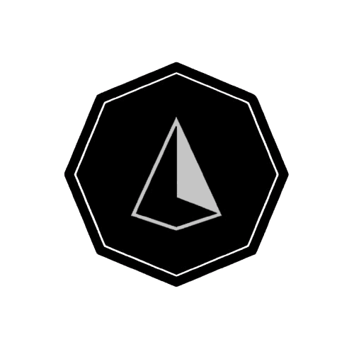 Vegaplatform logo: a white triangular peak inside a black octagon.